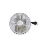 Holley RetroBright LED Headlights LFRB125 Headlight Conversion, RetroBright, Style, Sealed Beam, 5.75 in. Round Housing, Classic White, High and Low Beam, 3,000K Bulb, Each thumbnail 1