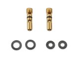 Holley Steel Carburetor Needle and Seat Assemblies 6-500-2 Seats, Holley, Inlet Needle, Adjustable, Steel, 0.110 in. Seat, Center Hung Float, Gaskets, for 735 cfm or Smaller Carb, Pair thumbnail 2