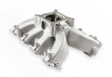Holley EFI LS Single Plane Split-Design Race Intake Manifolds 300-290 Manifolds, Fuel Injected, Race, Aluminum, Natural, Chevrolet, GM Engines, LS3, L92 Cylinder Heads, Each thumbnail 1