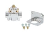 Holley Fuel Pressure Regulators 12-803 Regulators, Low Pressure, 4.5-9 psi, No Return, Inline, 3/8 in. NPT Ports, Female Thread, Aluminum, Chrome Plated, with Bracket, Each thumbnail 4