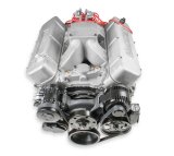 Holley Mid-Mount Complete Accessory Systems 20-242BK Drive Systems, Mid-Mount, Serpentine, A/C, P/S, LT1 Style Alternator/Water Pump, Belt, Hardware, Black, Chevrolet, Big Block, Kit thumbnail 2