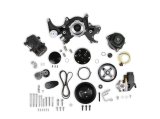 Holley Mid-Mount Complete Accessory Systems 20-242BK Drive Systems, Mid-Mount, Serpentine, A/C, P/S, LT1 Style Alternator/Water Pump, Belt, Hardware, Black, Chevrolet, Big Block, Kit thumbnail 5