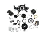 Holley Mid-Mount Complete Accessory Systems 20-242BK Drive Systems, Mid-Mount, Serpentine, A/C, P/S, LT1 Style Alternator/Water Pump, Belt, Hardware, Black, Chevrolet, Big Block, Kit thumbnail 7