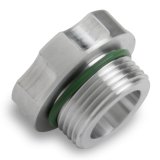 Holley LS Engine Oil Fill Caps 241-225 Caps, Engine, Twist-in, Octagon Shape, Natural, Aluminum Cap, O-ring Included, for Valve Covers, Each thumbnail 2