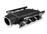 Holley LS Modular Ultra Lo-Ram EFI Intake Manifolds 300-680BK Manifolds, Modular, EFI, Rectangular Port, Multi-port, 105mm Bore, Standard Deck, Aluminum, Black, Chevy, 6.0L, 6.2L, Each thumbnail 2