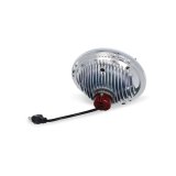 Holley RetroBright LED Headlights LFRB135 Headlight Conversion, RetroBright, Style, Sealed Beam, 7 in. Round Housing, Classic White, High and Low Beam, 3,000K Bulb, Each thumbnail 9
