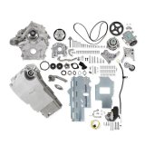 Holley Ford 7.3L Godzilla High-Mount Accessory Drive Complete Kits 20-345 Systems, High-Mount, Serpentine, Alternator, Water Pump, Power Steering, SD-7, Swap Oil Pan, Natural Finish, Ford, Godzilla, 7.3L, Kit thumbnail 2