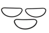 Holley Air Cleaner Gaskets 108-71 Carburetor Gaskets, Cleaner, Fiber Material, D-Shaped, for 3 x 2 Carburetor, 3-piece, Set thumbnail 3