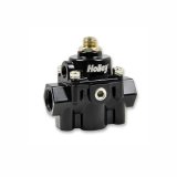 Holley Carburetor Bypass Style Fuel Pressure Regulators 12-887 Regulators, Style, Return, 4.5-9 psi, Black, One 3/8 in. NPT Female Inlet, One 3/8 in. NPT Female Outlet, Each thumbnail 2