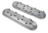 Holley Aluminum LS Valve Covers 241-88 Covers, LS, Centerbolt, Plain Top, Cast Aluminum, Natural Finish, Baffled, Chevy, LS, 4.8L, 5.3L, 5.7L, 6.0L, 6.2L, 7.0L, Pair thumbnail 2