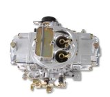 Holley Model 4150 Aluminum Double Pumper Carburetors 0-4777SAE Carburetors, 4150, Pumper, 650 cfm, 4-barrel, Square Bore, Electric Choke, Mechanical Secondary, Dual Inlet, Polished Finish, Each thumbnail 5