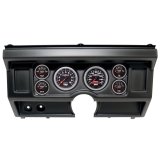 AutoMeter Sport-Comp II Instrument Clusters 2918-12 Gauge Kit, II, Analog, Black Face, Speedo, Tach, Oil, Water, Volt, Fuel, White Numbers, Red Pointers, Black Panel, Ford, No A/C, Kit thumbnail 1