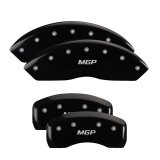 MGP Black Caliper Covers for 2011-2013 RANGE ROVER SPORT - 25145SMGPBK Brake Covers, Clip-on, Aluminum, Powdercoated, Logo, Land Rover, Set of 4 thumbnail 1