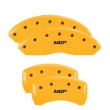 MGP Yellow Caliper Covers for 1997-2006 XK8, 2000-2002 XKR - 41007SMGPYL Set of 4 caliper covers, Engraved Front and Rear: MGP, powder coat finish, black characters thumbnail 3