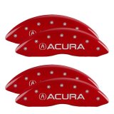 MGP Caliper Covers - Brake Pad for 2022-2024 MDX 39028SCLCBK Set Of 4 Covers, No Engraving: Classic Covers, Black Powder Coat Finish, Silver Characters thumbnail 1