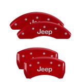 MGP Caliper Covers - Brake Pad for 2017-2024 COMPASS, 2015-2017 RENEGADE 42016SCUSDF Set Of 4 Covers, Engraved Front And Rear: Custom Graphics, Designated Finish. thumbnail 1