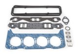 Edelbrock E-Street Cylinder Heads 2240 Heads, E-Street, Aluminum, Assembled, 64cc Chamber, 185cc Intake Runner, Head Bolts and Head Gasket Set Included, Chevy, Small Block, Kit thumbnail 2
