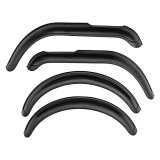 OMIX-ADA Fender Flares 11601.01 Flares, Front and Rear, Thermoplastic, Black, Jeep, Set of 4 thumbnail 1