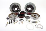 Baer Brakes SS4+ Disc Brake Systems 4302333B Kit, SS4+, Rear, Cross-drilled/Slotted Rotors, 4-piston Black Powdercoated Calipers, GM 8.2 in. BOP, GM 8.5 in. O, Kit thumbnail 1
