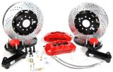 Baer Brakes Claw Pro+ Disc Brake Systems 4301336R Brakes, Pro-Plus, Front, Drilled/Slotted Rotors, 6-Piston Red Calipers, Buick, Chevy, Oldsmobile, Pontiac thumbnail 2