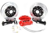 Baer Brakes Claw Pro+ Disc Brake Systems for 2005-2014 MUSTANG - 4261211R Brakes, Pro+, Front, Cross-drilled/Slotted Rotors, 6-piston Red Calipers, Ford, Kit thumbnail 2