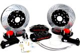 Baer Brakes Claw Pro+ Disc Brake Systems 4261241B Kits, Pro Plus Systems, Front, Cross-drilled/Slotted Rotors, 6-piston Black Powdercoated Calipers, Ford, Mercury, Kit thumbnail 1