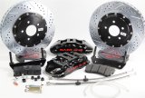 Baer Brakes Claw Extreme+ Disc Brake Systems for 2012-2017 300, CHALLENGER, CHARGER - 4141153B Kit, Extreme+, Front, Cross-drilled/Slotted Rotors, 6-piston Black Powdercoated Calipers, Chrysler, Dodge, Kit thumbnail 1