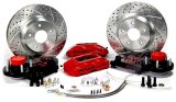 Baer Brakes Track4 Disc Brake Systems 4261297B Brakes, Track4, Front, Cross-drilled/Slotted Rotors, 4-piston Black Calipers, Ford, Mercury, Kit thumbnail 2