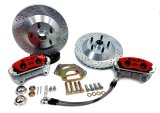 Baer Brakes Classic Disc Brake Kits 4301551R Brakes, Front, Series, Cross-Drilled, Slotted Rotors,Red Calipers, 13 in Rotors, Buick, Chevy, GMC, Oldsmobile, Pontiac, Kit thumbnail 3