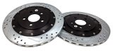 Baer Brakes EradiSpeed+ 1 Brake Rotors 2262022 Rotors, One, Cross-drilled, Slotted, Iron, Zinc Plated, Front, Ford, Pair thumbnail 3