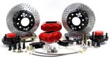 Baer Brakes SS4+ Disc Brake Systems 4301432R Brakes, SS4+, Front, Cross-drilled/Slotted Rotors, 4-piston Red Calipers, Buick, Chevy, Pontiac, Kit thumbnail 3