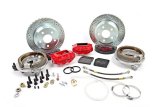 Baer Brakes SS4 Disc Brake Systems 4302308S Kit, SS4, Rear, Cross-drilled/Slotted Rotors, 4-piston Silver Powdercoated Calipers, Buick, Chevy, GMC, Oldsmobile, Pontiac, Kit thumbnail 2