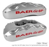 Baer Brakes Claw Extreme+ Disc Brake Systems 4301390S Kit, Extreme+, Front, Cross-drilled/Slotted Rotors, 6-piston Silver Powdercoated Calipers, Chevy, GMC, Kit thumbnail 2