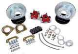 Baer Brakes Classic Disc Brake Kits 4262723R Brakes, Rear, Series, Cross-Drilled, Slotted Rotors, 1-Piston Calipers, Ford, 8 in., 9 in., Small Ford Bearing, Non-Staggered Shocks thumbnail 2