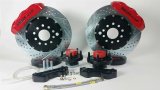 Baer Brakes Claw Pro+ Disc Brake Systems 4261260R Kits, Pro Plus Systems, Front, Cross-drilled/Slotted Rotors, 6-piston Red Powdercoated Calipers, Ford, Mercury, Kit thumbnail 2