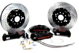 Baer Brakes Claw Pro+ Disc Brake Systems 4011000B Kits, Pro Plus Systems, Front, Cross-drilled/Slotted Rotors, 6-piston Black Powdercoated Calipers, Scion, Subaru, Kit thumbnail 1