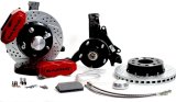 Baer Brakes SS4+ Disc Brake Systems 4301463B Kit, SS4+, Front, Cross-drilled/Slotted Rotors, 4-piston Black Powdercoated Calipers, Spindles, Chevy, Pontiac, Kit thumbnail 1