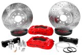 Baer Brakes Pro Brake Kits 4401005R Disc Kits, Front, Pro, 13.57 in. Rotor, 4 Piston, Red Powdercoated, Jeep, JL, JT, Kit thumbnail 1