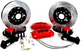Baer Brakes Claw Pro+ Disc Brake Systems 4301337R Brakes, Pro-Plus, Front, 14 in. Diameter Rotors, 6-piston Calipers, Red, Buick, Chevy, Kit thumbnail 1