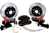 Baer Brakes Claw Pro+ Disc Brake Systems 4301522B Kit, Pro+, Front, Cross-drilled/Slotted Rotors, 6-piston Black Powdercoated Calipers, Chevy, Kit thumbnail 1