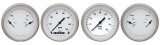 Classic Instruments White Hot Series Gauge Sets WH05SLC Gauges, Hot, Speedometer, Tach, Water Temperature, Fuel Level, 3 3/8 in., Face, Analog, Set of 4 thumbnail 1