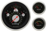 Classic Instruments 1957 Chevy Package Gauge Sets CH01ASLF Kits, Direct Fit Analog, Sets, Tetra, Speedometer, Tach, Water Temperature, Oil Pressure, Black Face, Chevrolet, Kit thumbnail 2