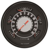Classic Instruments 1966-77 Ford Bronco Package Gauge Sets FB66OE Kit, Analog, Black Face, White Numbers, Orange Pointer, Ford, Kit thumbnail 1