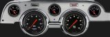 Classic Instruments 1967-68 Mustang Package Gauge Sets MU67DHRBA Kit, Hot Rod, Info Screen, Ford, Mustang, 1967-1968, Brushed Aluminum Bezel, Speedometer, Tach, Fuel Level, Oil Pressure, Water Temp, Kit thumbnail 1