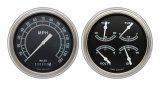 Classic Instruments 1951-53 Chevy Package Gauge Sets CH51TR52 Gauges, Traditional, Speedometer, Oil Pressure, Fuel Level, Voltage, Black Face, Analog, Chevy, Kit thumbnail 1