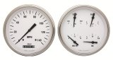 Classic Instruments White Hot Series Gauge Sets WH52SLF Gauges, Series, Speedometer, Water Temperature, Oil Pressure, Fuel Level, Face, Analog, Pair thumbnail 1