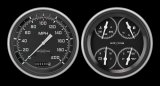 Classic Instruments 1951-53 Chevy Package Gauge Sets CH51AXG52 Kit, AutoCross Gray, Chevy, 1951-1952, Speedometer, Fuel Level, Oil Pressure, Water Temp, Voltmeter, Stainless Low-Step Bezel, Flat Lens, Kit thumbnail 1