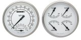 Classic Instruments White Series Gauge Sets CW62SLF Gauges, Series, Speedometer, Tach, Water Temperature, Fuel Level, Face, Analog, Pair thumbnail 1