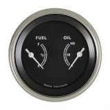 Classic Instruments Traditional Series Gauge Sets TR72SLC Gauges, Series, Analog, Electronic, Oil Pressure, Fuel Level, White Face, Pair thumbnail 1