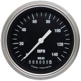 Classic Instruments Hot Rod Series Speedometers HR55SLF Speedometer, Rod, 3 3/8 in. Diameter, 0-140 mph, Analog, Electrical, Flat Face, Each thumbnail 1